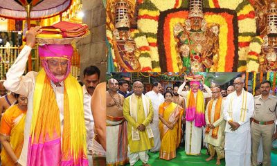Chandrababu Naidu donates silk robes to Tirumala Tirupati Devasthanam
