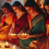 Which face lamps can be lit on Karthigai Deepa festival