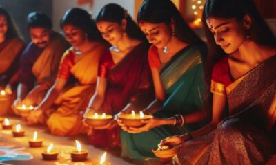 Which face lamps can be lit on Karthigai Deepa festival